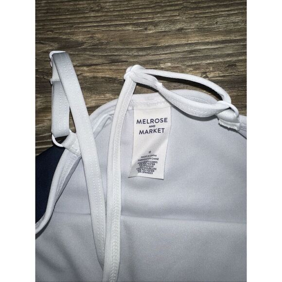 Melrose And Market Rainbow Stripe One-Piece Swimsuit. Girls Size 12. NWT. N - Picture 3 of 8